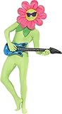 Smiffy's Men's Dancing Flower Kit Headpiece with Glasses and Inflatable Guitar, Multi, One Size