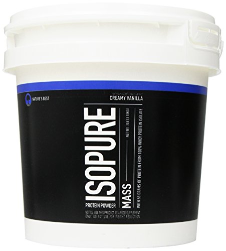 Nature's Best Isopure Mass, Creamy Vanilla, 7-Pound Tub