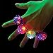 24 Assort Color Flashing LED Soft Silicone Bumpy Ring Light up Party Favors Bag Fillers
