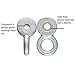 Safe Kidz Heavy Duty Swing Hangers, Set of 2, Cast Iron + Mounting Hardware
