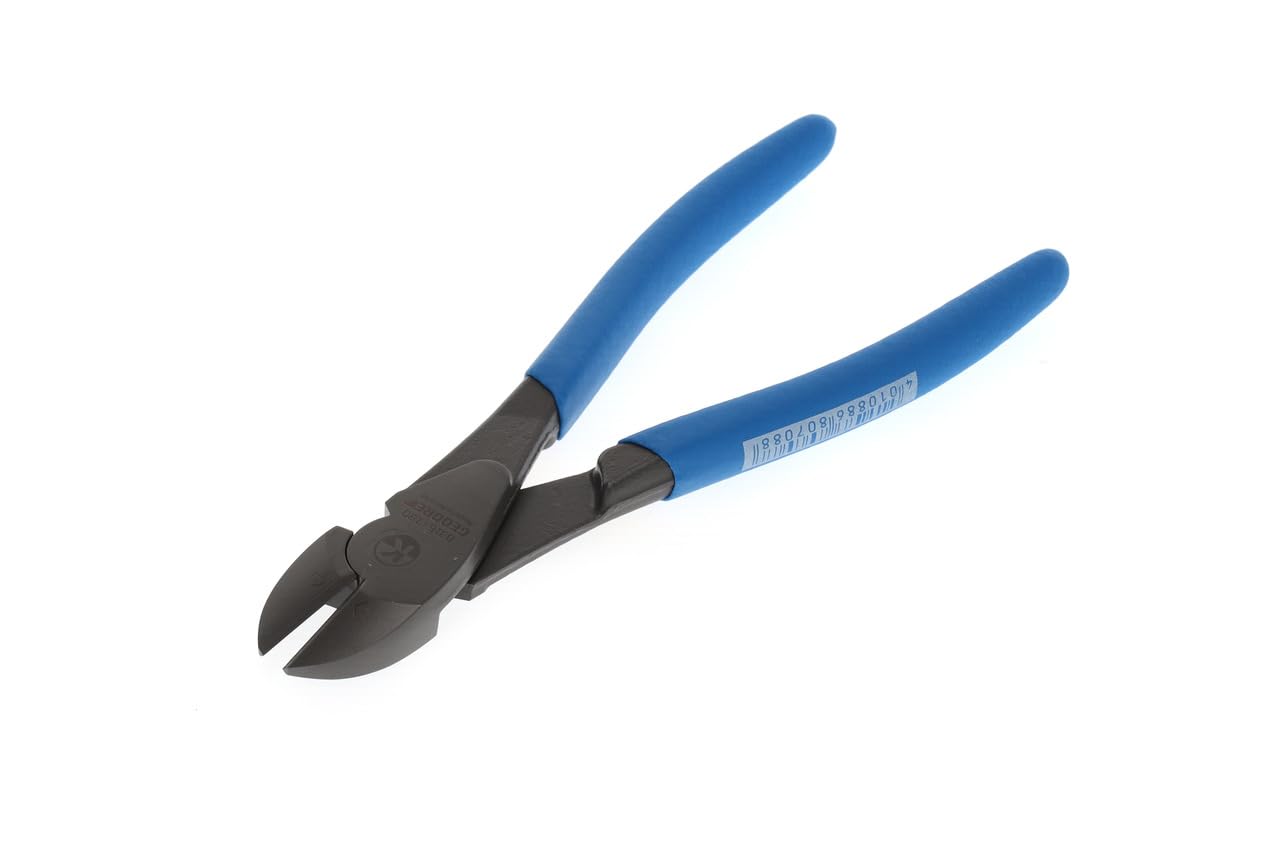 GEDORE Power side cutter for hard wire / piano wire to 2 mm, Non-slip grips, Hardened, Length 180 mm, 8316-180 TL