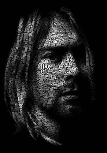Nirvana Kurt Cobain Music Star Fabric Cloth Rolled Wall Poster Print - Size: 20" x 13"