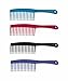 Mebco Hairdressing Salon Volume Volumising Handle Rake Hair Comb 200mm - Blue
