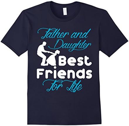 Men's Father and Daughter Best Friends For Life Father's Day Tshit 3XL Navy