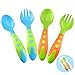 Toddler Utensils Baby Spoons and Forks Set- Includes Baby Utensils Case | Toddler Spoon | Toddler Fork - Bpa Free (4 Pieces)