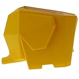 Agile-Shop Cute Elephant Design Plastic Cutlery Drainer Storage Holder Box for Home Kitchen, Bathroom, Toothbrush, Small Knife Accessories (Yellow)