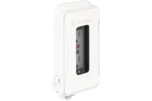 HUBBELL TayMac ML450W White Polycarbonate 1-Gang Weatherproof In-Use Expandable Electrical Outlet Cover for Home Improvement, 1-in. to 3-in. Deep Outdoor Outlet Cover for Electrical Box, NEMA 3R