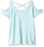 The Children's Place Big Girls' Cold Shoulder T-Shirt, Icelandic, M (7/8)