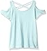 The Children's Place Big Girls' Cold Shoulder T-Shirt, Icelandic, M (7/8)