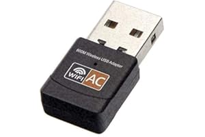USB WiFi Adapter, AC600 Mbps Dual Band 2.4/5Ghz Wireless USB Mini WiFi Network Adapter 802.11 Mini Wireless for Laptop/Deskto