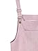 MakeMeChic Women's Bid Strap Pocket Dungaree Mini Overall Dress Pink X-Large