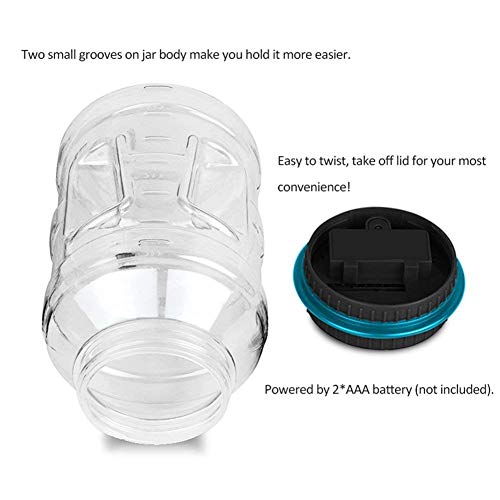 Honey Do All Digital Money Bank Large LCD Money Jar Battery Operated Coin Bank US Dollar Coins Savings Box for Office Home Kids Children Adults (Auto Counting) (Black/Blue)