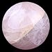 banshren Natural Carved 50mm Pink Rose Quartz Sphere Ball Healing Crystals