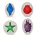 Beasea Shell Silicone Mold, 4pcs Cake Decorating 3D Starfish Seashells Conch Shell Silicone Beach Theme Reusable Fondant Sugar Craft Tools Chocolate Candy Molds Kitchen Baking