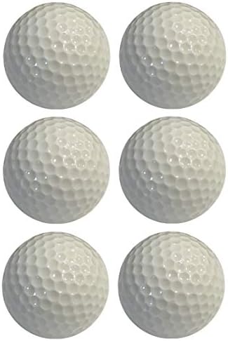 Miniature Golf Balls – Colored Mini Golf Balls – 6 Pack, White Color Balls