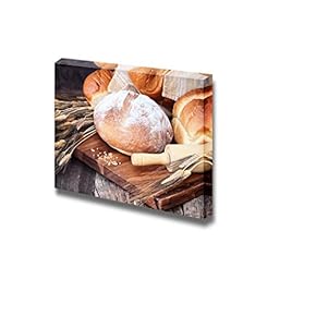 Delicious Food Variety of Freshly Baked Breads and...