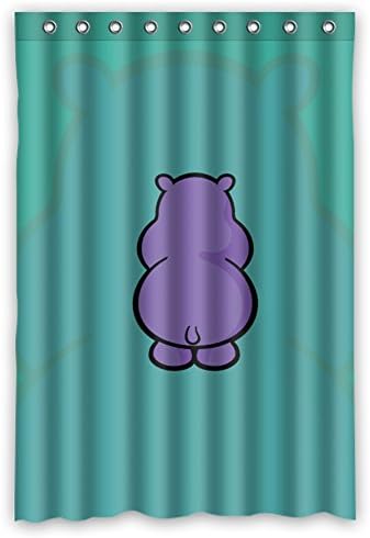 JIUDUIDODO Nature &amp; MILDEW RESISTANT Personalized Custom ALL HALLOWS DAY Wippo Waterproof Polyester Fabric Bathroom Shower Shade Curtains 48" x 72",about 120cm x 183cm