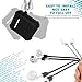 AOPETIO ll044 Silicone Apple Air Pods Case Strap Accessories, Magnetic Straps Protective Skin Cover Set For Apple Wireless Earphone, Black