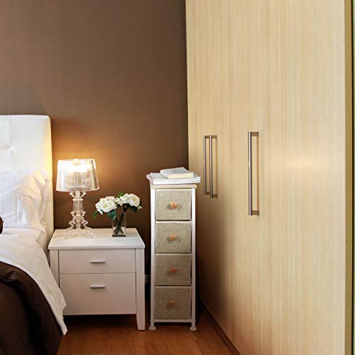 image for ITIDY Narrow-Storage-Drawers,Dresser,Premium Linen Look Fabric Chest o
