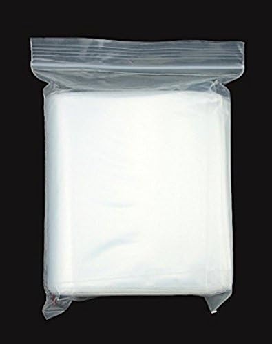 Halulu 100 Pcs Self Sealing Lock Bags - Reclosable Plastic Poly Clear Bags (2" x 3”)