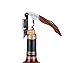 Waiters Corkscrew By Gitko -With a Comfortable Rosewood handle – Wine And Beer Bottle Opener For Bartenders, Waiters, –With A Stainless Steel Wine Key Foil Cutter - With a Nice Pouch Included, 3 Pack