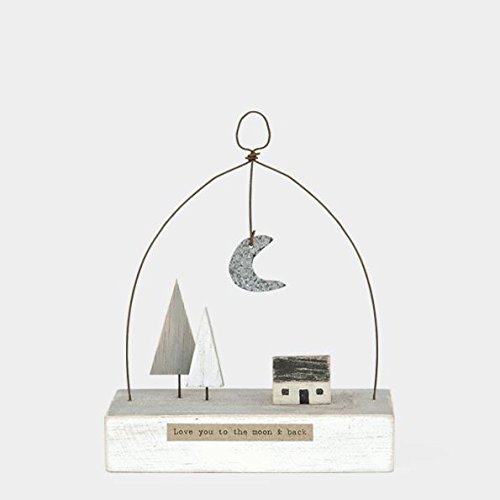 East Of India: Diorama Wooden Collection: Love You to The Moon