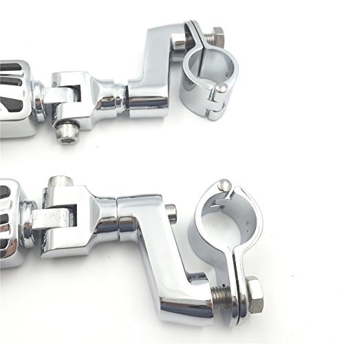 SMT MOTO- Motorcycle 1.25" Highway Radical Flame Foot Pegs Clamps For Harley Sportster 883 1340 XL1200 - Thumbnail 6