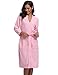 Aibrou Bathrobes For Women Waffle Weave Spa Robe Womens Kimono Lightweight Cotton Robe