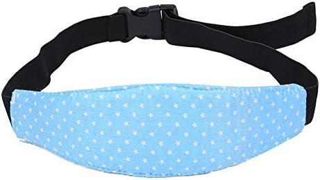 Mary Paxton12 2Pcs Toddler Car Seat Head Support and Neck Relief Adjustable Baby Sleep Positioner Blue Star