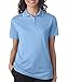 Ultraclub Ladies Polo with Tipped Collar 8394L -ColumBlue/ W XL