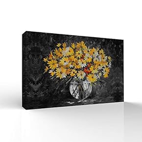 Canvas Wall Art Sunflower Pictures Home Wall Decorations for Bedroom Living Room Paintings Canvas Prints Framed - 12x18 inches