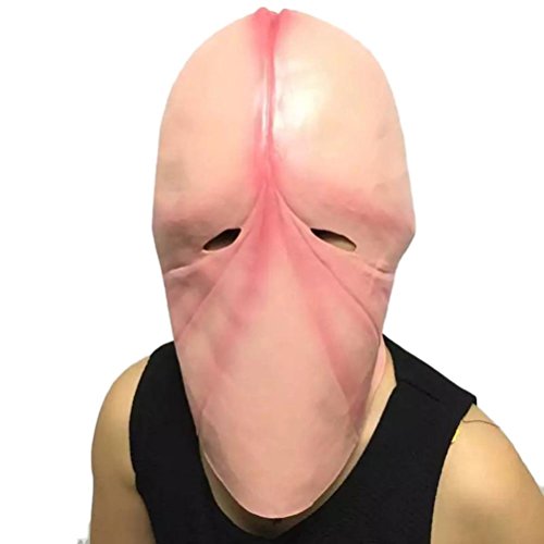 Halloween Mask! Elevin(TM)2017 Penis Dick Head Latex Mask Headgear Decoration,Happy Halloween Masquerade Prank Party Cosplay Mask Costume Joke Gift