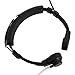 Coodio Tactical Laryngophone Earpiece Throat Mic Headset Bodyguard FBI [Covert Acoustic Tube] Microphone For 1 Pin Uniden 2 Way Radio Walkie Talkie