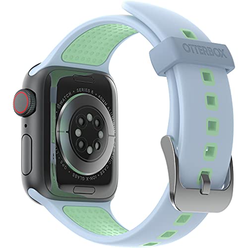 OtterBox All Day Uhrenarmband für Apple Watch 40/41/42mm, weiches, angenehmes und strapazierfähiges Silikonband für Apple Watch, Blau/Grün