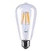 ASELIHGT 8W ST21(ST64) LED Filament Bulb Dimmable Edison Style E26 2700K,Led Light Bulb, 80 Watt Incandescent Bulbs Replacement,2700K Warm White Led Bulbs,ST21(ST64) LED Bulb Lamps,6 Pack (8)