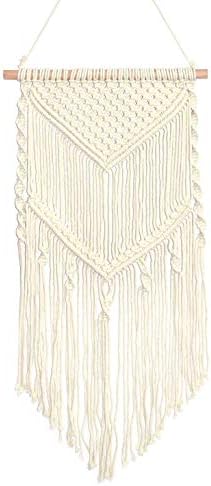 SnZsl Macrame Woven Wall Hanging Tapestry Perfect Interior Design for Home and Workplace 13W 33L (Design 3)
