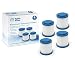 Fette Filter - Pleated Vacuum Filter Compatible with Black + Decker SMARTECH 2-in-1 Cordless Lithium Stick Vacuums. Compare to Part # VPF20 (Pack of 4)