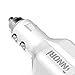 INNORI Travel Car Charger Dual USB Swivel Plug Car Adapter for Apple iPhone iPad iPod Samsung HTC NOKIA Blackberry MacBook Tablets and Other Devices(usb Cable Not Included),colors available(white)