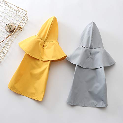 Dog Raincoat for Small Dogs and Cats - Puppy Waterproof Clothes - Pet Poncho for Teddy and Other Puppy (XXL, Grey)