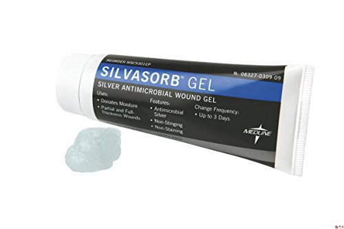 Medline MSC9303EP Silvasorb Antimicrobial Wound Gel, 3 oz. (Pack of 12)