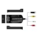 Wiistar AV CVBS to HDMI Converter Male Composite Female RCA S-Video to HDMI Adapter Support 720P 1080P for TV VHS VCR DVD