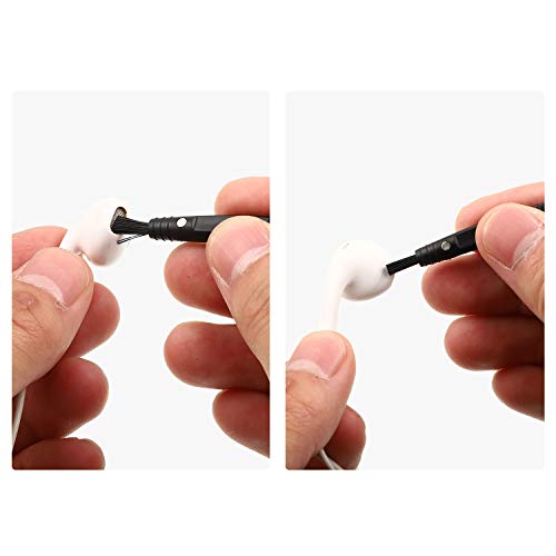 12 Packs Multifunctional Hearing Aid Cleaning Kits with Brush and Wire