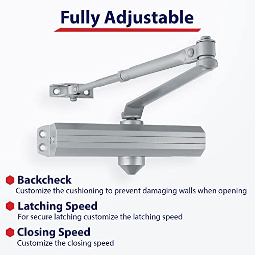 Door Closer Commercial Storefront Doorway Duronotic Bronze Finish 6