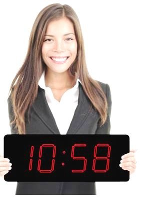 Large LED Clock - Huge Digital 5" Numbers High Visibility Laser Red LED Wall/ Desk Clock