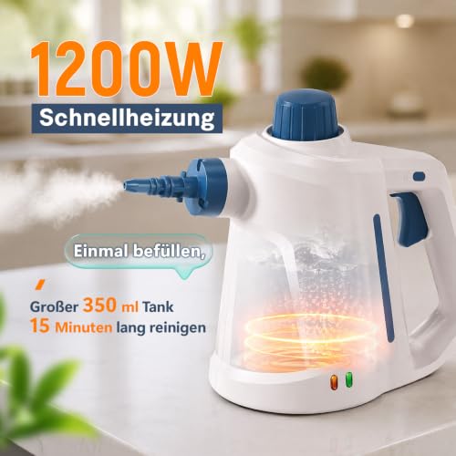 Traumheim Steam Cleaner 3 Bars 230°F Chemical Free for Gaskets and Lime