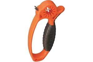 Lansky 3-in-1 Broadhead Sharpener Tool with Broadhead Wrench and Tungsten Carbide Sharpener (Orange) - LTCBH