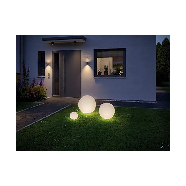 Paulmann 94179 Plug & Shine Lichtobjekt Globe IP67 3000K 575lm 24V Kugelleuchte Aussenleuchte Gartenbeleuchtung… – Bild 4