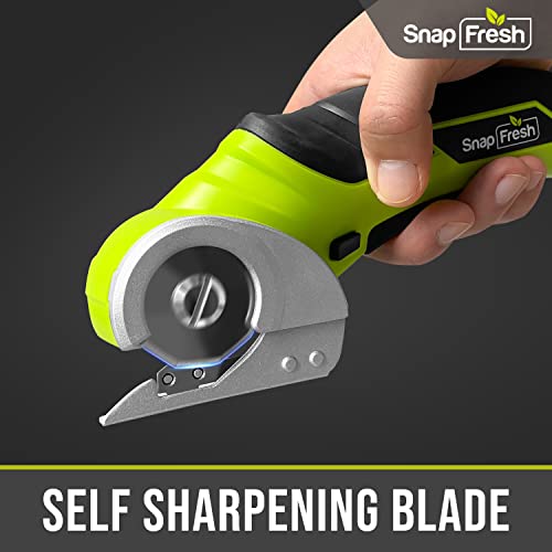 SnapFresh Cordless Electric Scissors, 4V Electric Mini Cutter, Carpet