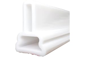 YNOTUS 98Inch Collapsible Threshold Water Dam 1.5" high Walkin Shower Guard To Keep Water In Shower Stall Water Barrier Silicone For Dry And Wet Bathroom Kitchen Wheelchair Accessible