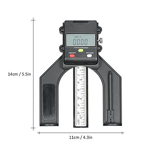 KKmoon 0-130mm Digital LCD Display Height Gauge Depth  KKmoon 0-130mm Digital LCD Display Height Gauge Depth